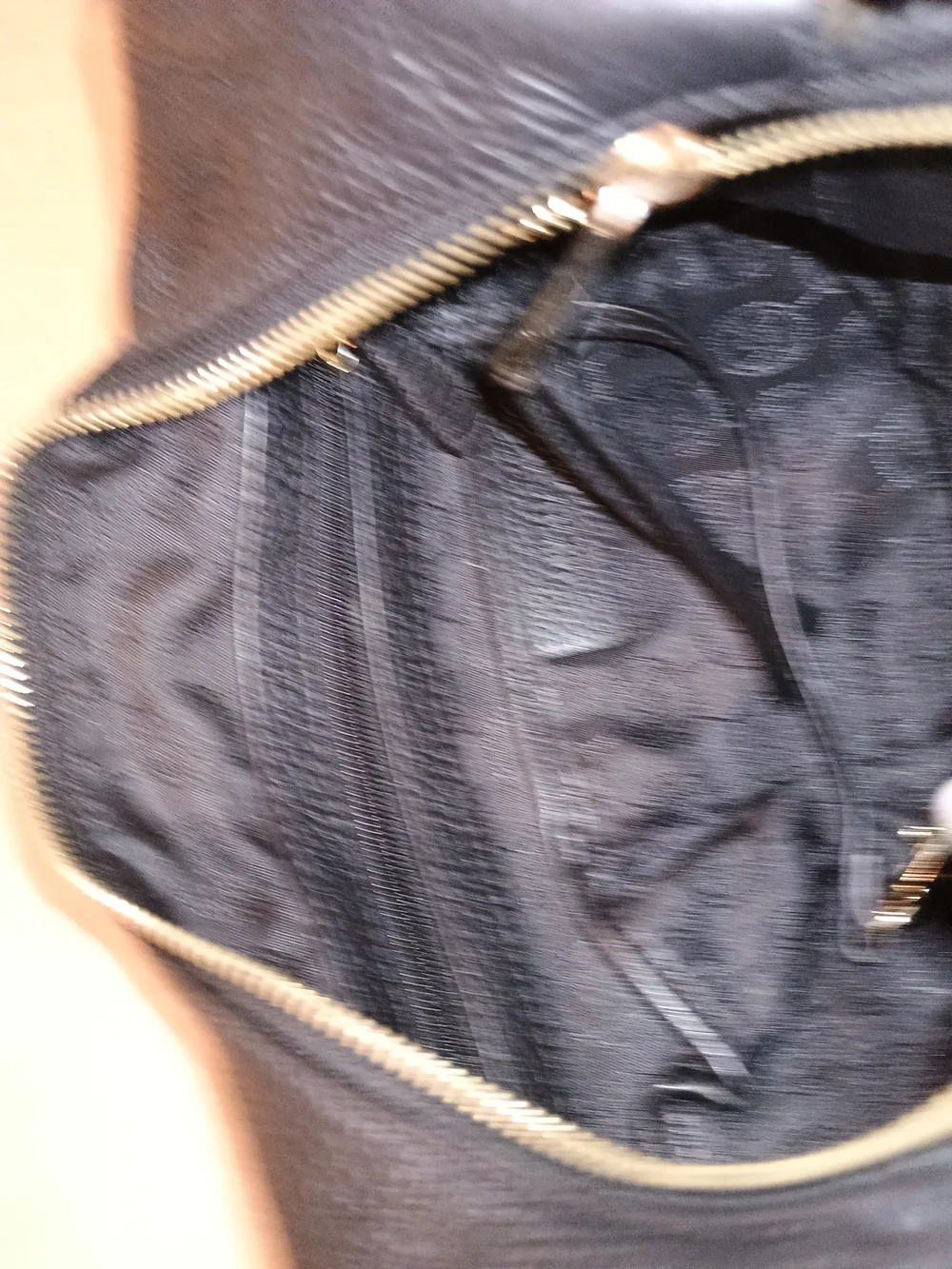 Michael Kors Black Pebbled Leather Hobo with Gold Accents